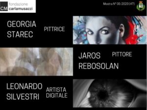 Mostra "Evoluzione dell'ombra", con opere di Georgia Starec, Jaros Rebosolan e Leonardo Silvestri @ Villa Corvini